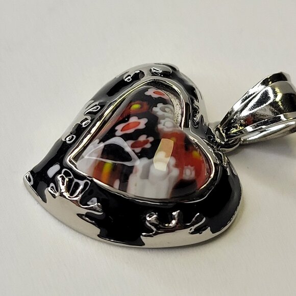 Heart Shaped Pendant in Stainless Steel - Picture 7 of 10